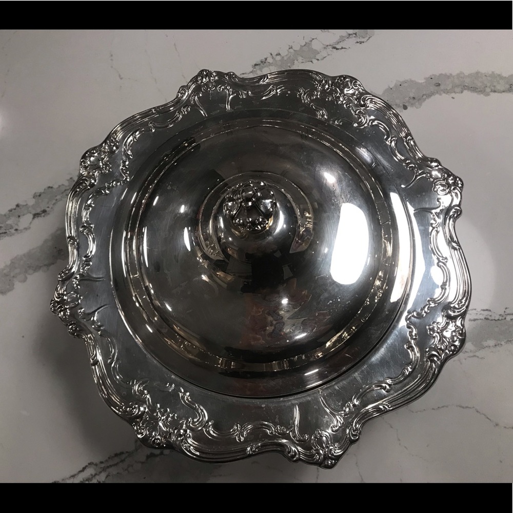 Silver Gorham serving dish